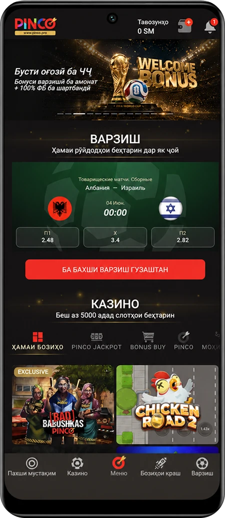 Насби Pinco APK дар Android